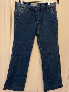 Michael Kors Y2K style Dark Blue Denim Low rise Flared Jeans